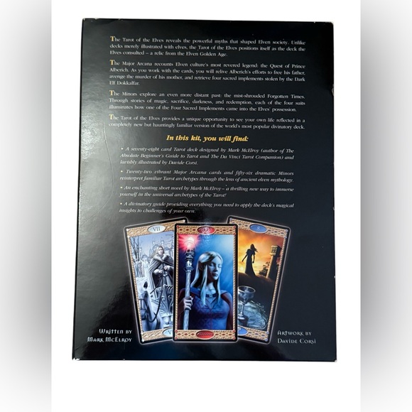 Tarot of the Elves Deck & Book Set Rare Combo OOP C2007 - Picture 4 of 5